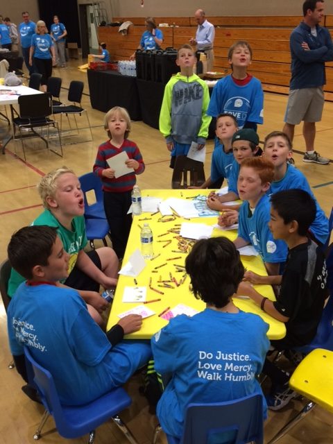 Wolfpack 5B Orange and Black giving their time at CPC Service Day 2016